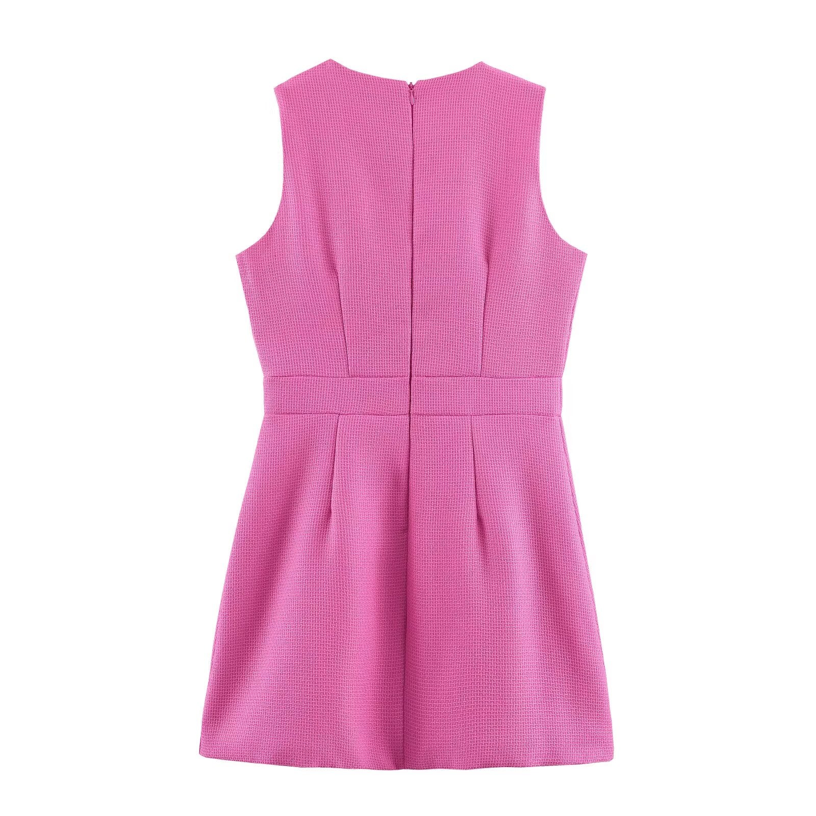 Elegant Chanel Tweed Sleeveless Dress