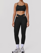 Polka Dot Fitness Two Piece Sets