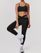 Polka Dot Fitness Two Piece Sets