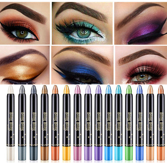 Pearlescent Silkworm Eyeshadow Pen Gel Pen 15 Color Eye Shadow Pen