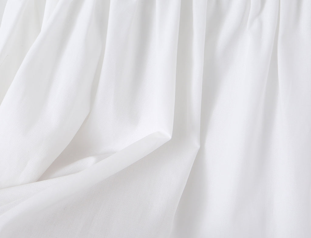 Sweet Romantic White Cinched Dress