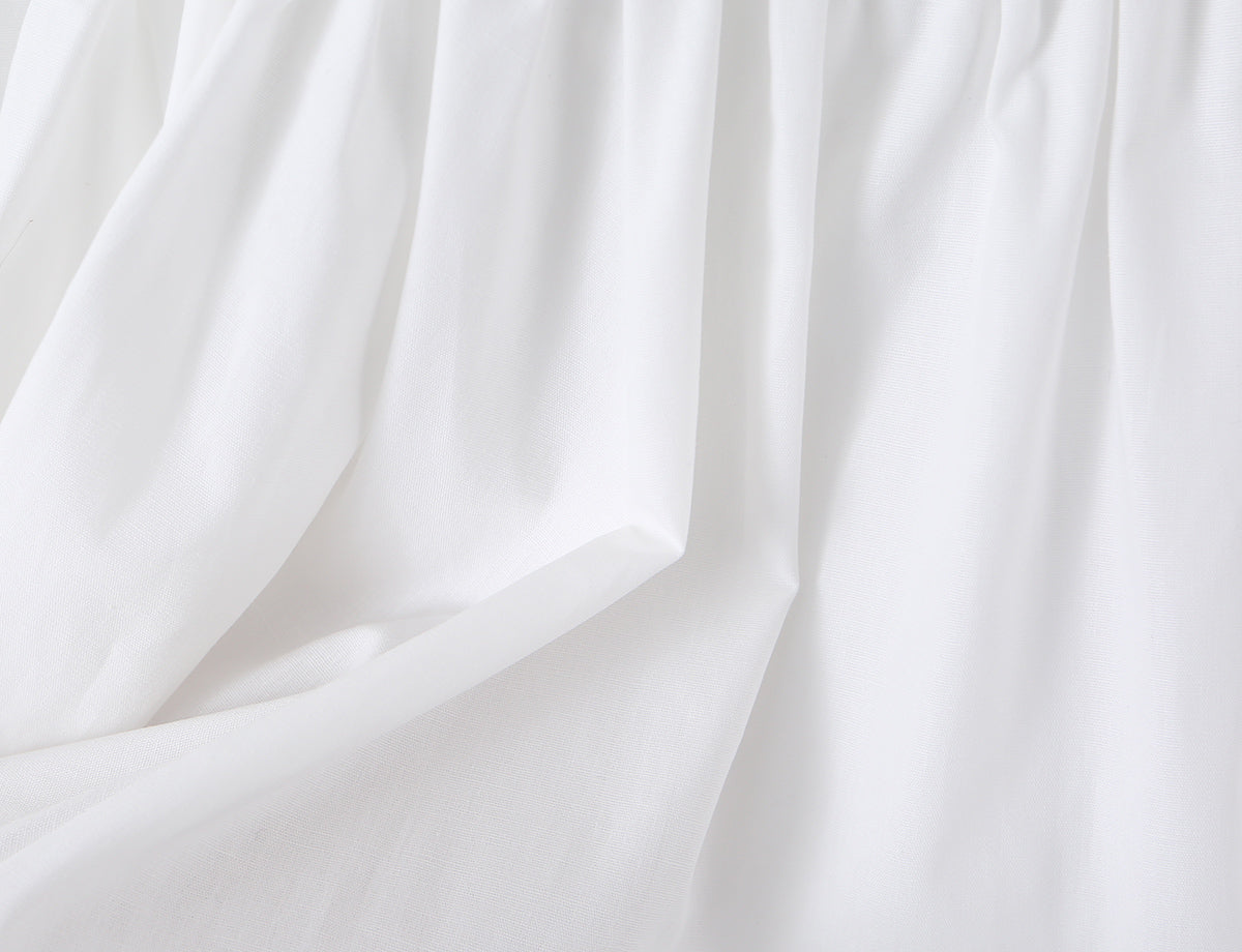 Sweet Romantic White Cinched Dress