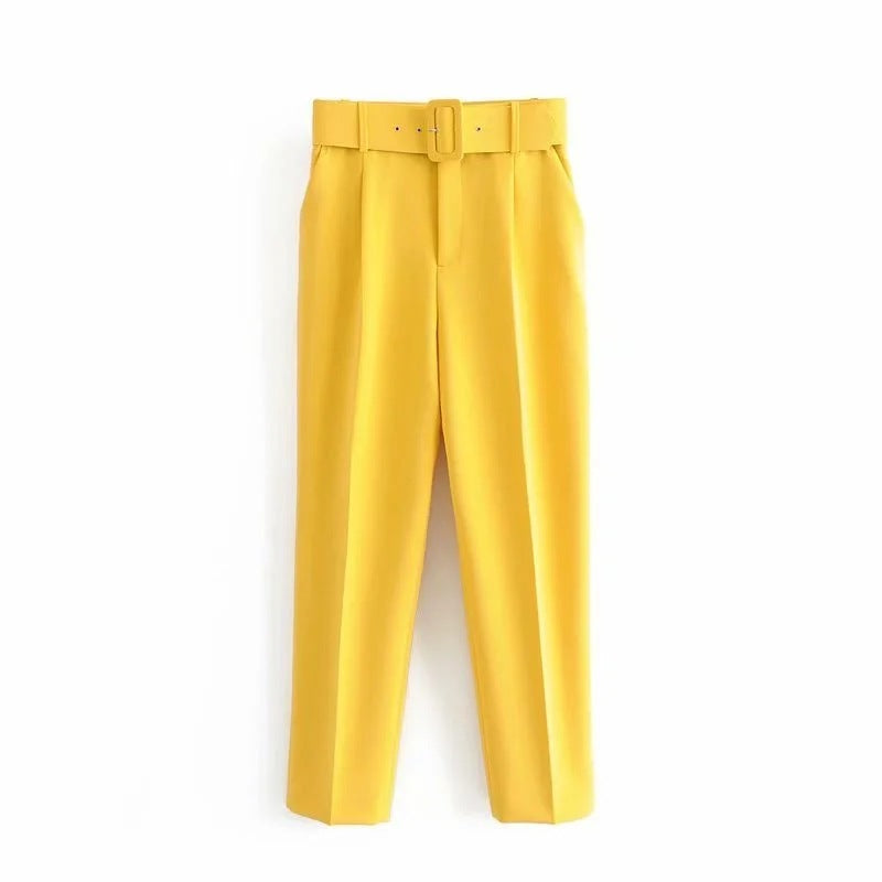 Vibrant Pleated Pants