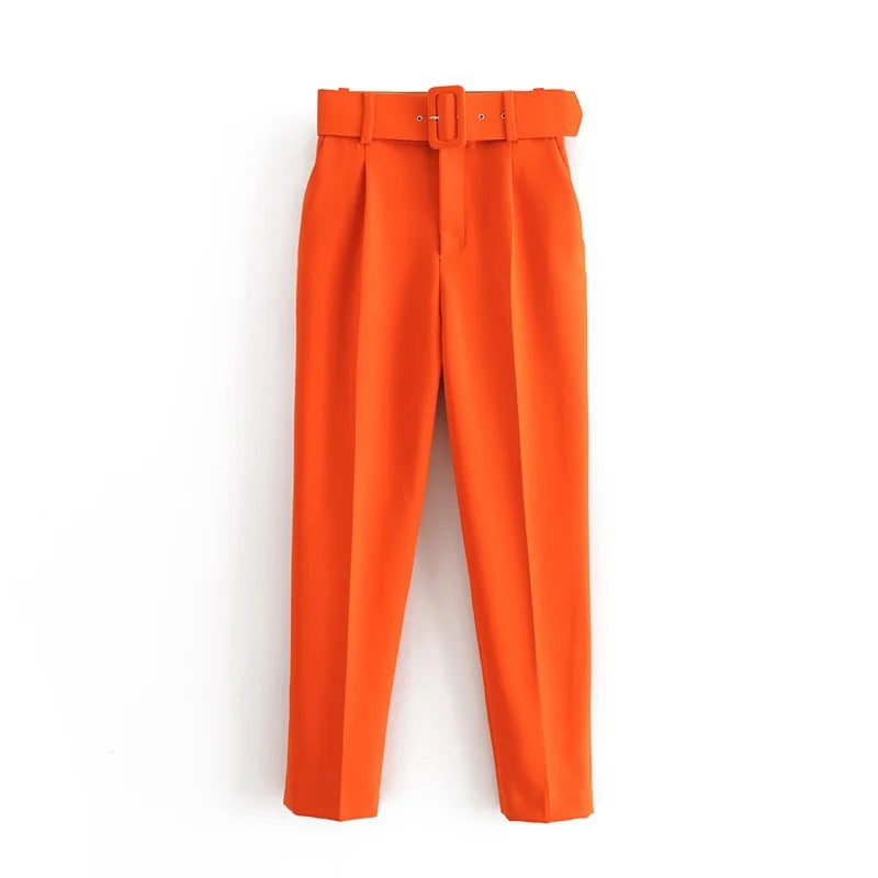 Vibrant Pleated Pants