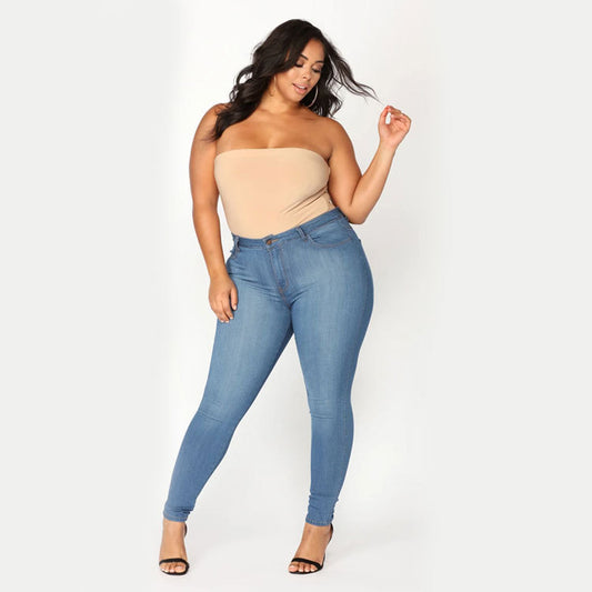 Curve Denim Skinny Pants