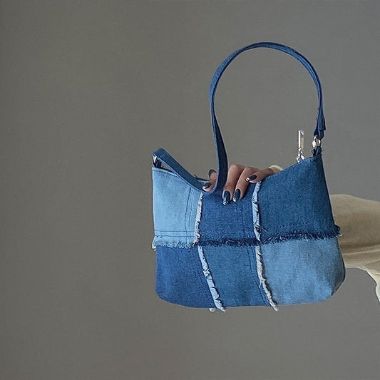 Niche Denim Casual Shoulder Bag