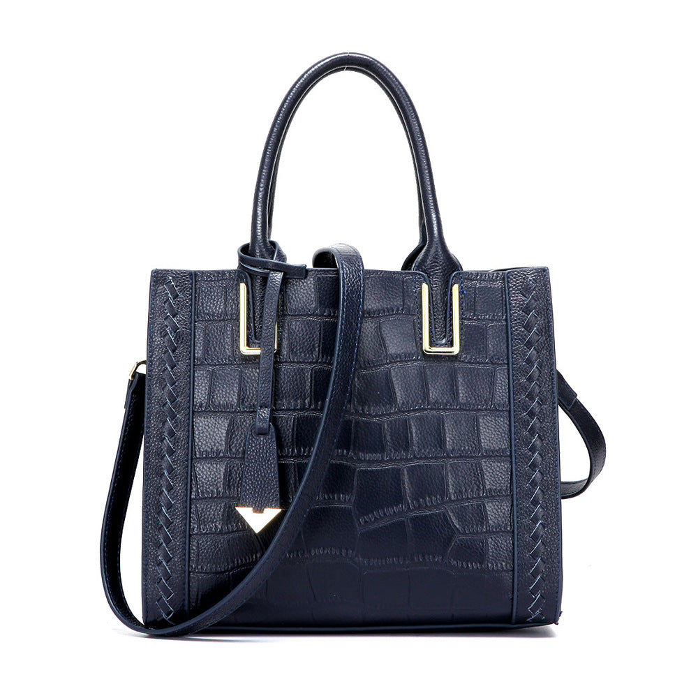 Crocodile Woven Leather Handbags