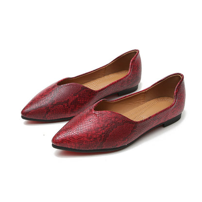 Dorsay Serpentine print Flats