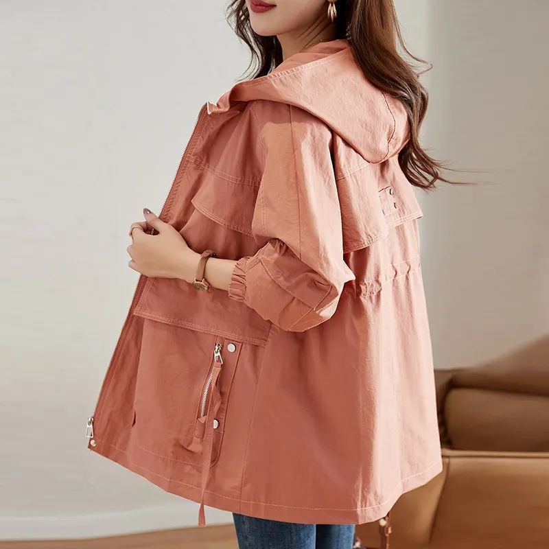 Western-style Middle-aged Mom Plus Size Trench Coat