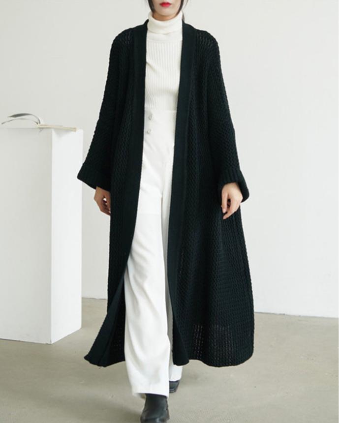 Thick Knitted Oversize Long Sweater Cardigan Coat