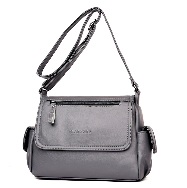 Leather Messenger Shoulder Bag