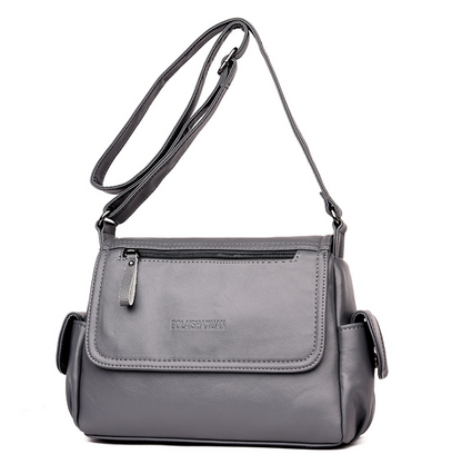 Leather Messenger Shoulder Bag