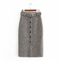 Houndstooth Hip skirt