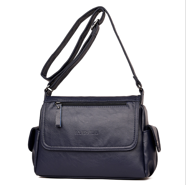 Leather Messenger Shoulder Bag