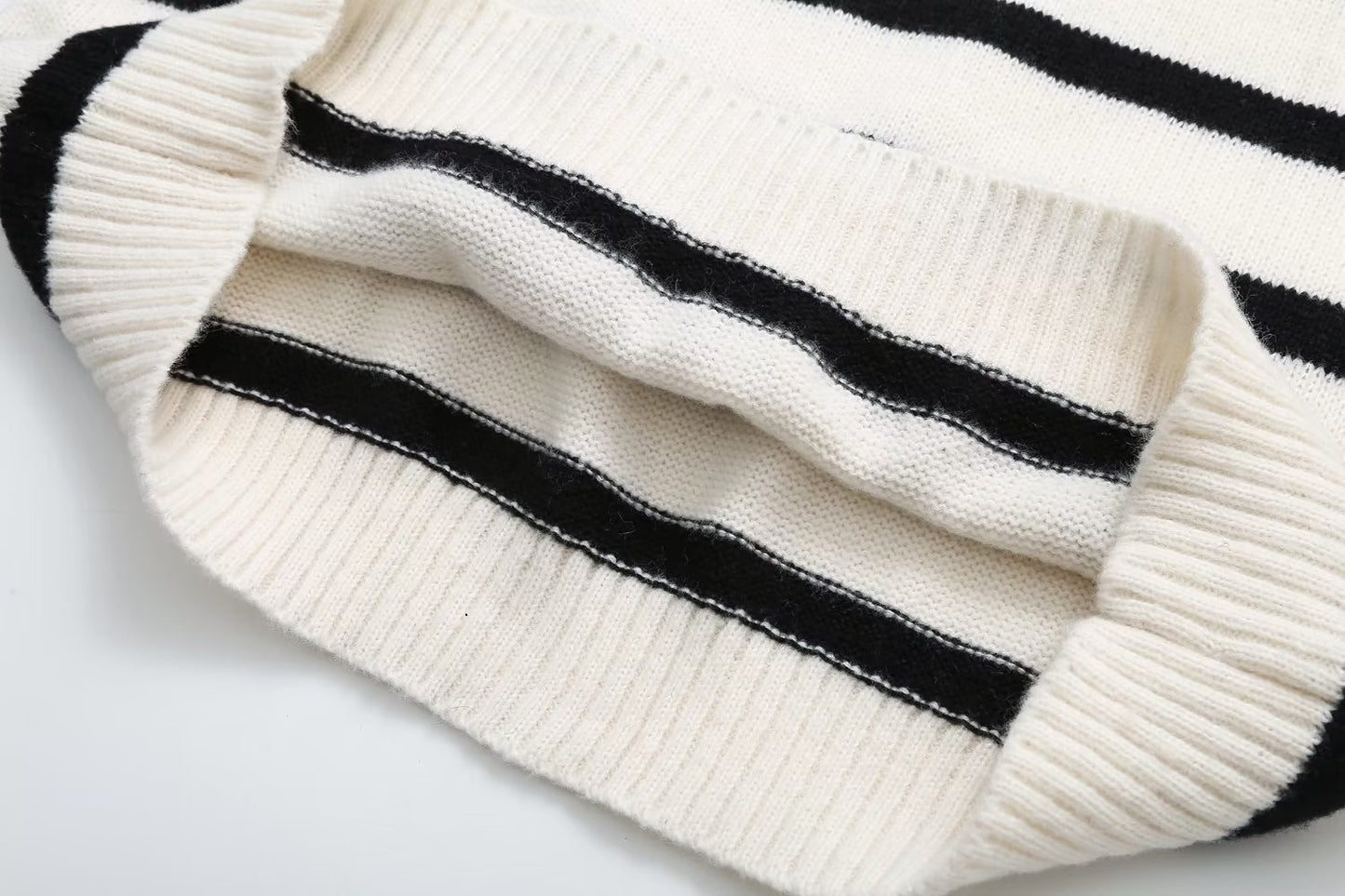 Loose Striped Knitted Sweater