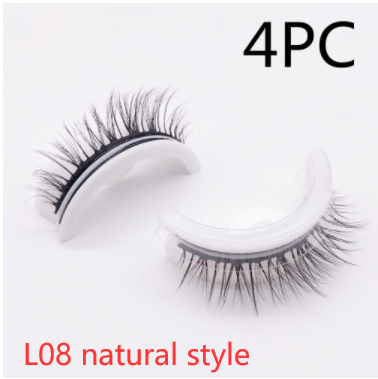 Reusable 3D Natural False Mink Eyelashes