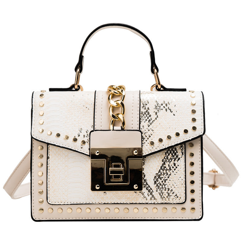 Fashion snake pattern handbag