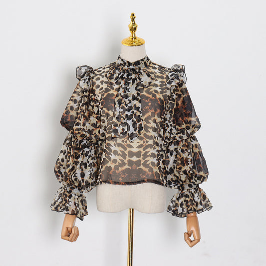 Chiffon Animal print Blouse