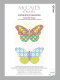 McCall's Creates W10628 Paper Quilt Creations Craft Pattern, Butterfly