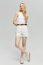 Golden Hour High Rise Girlfriend Shorts HJ801