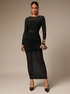 Black Sheer Love Dress