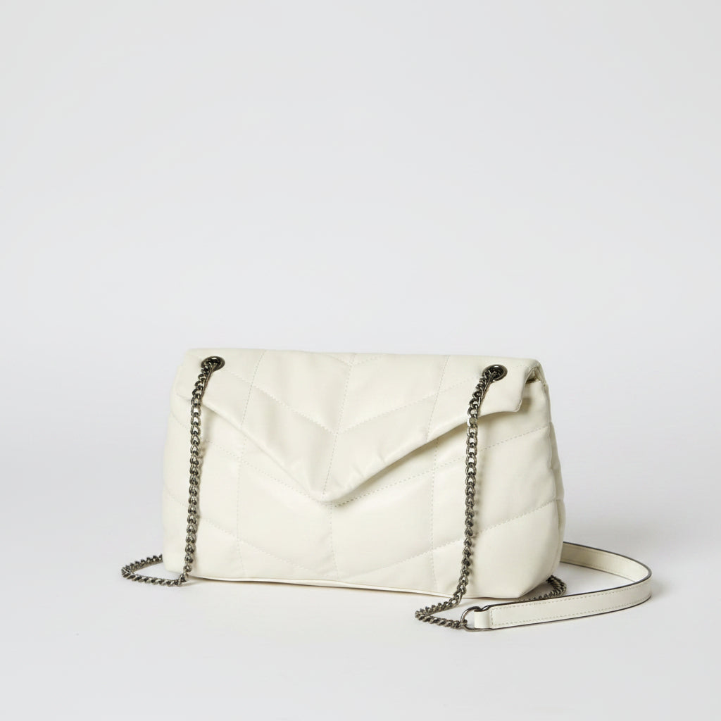 Beige Chain Handbag