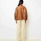 The Sepia Muse Faux Leather Jacket