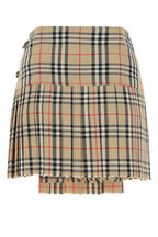 Burberry Embroidered Wool Mini Skirt