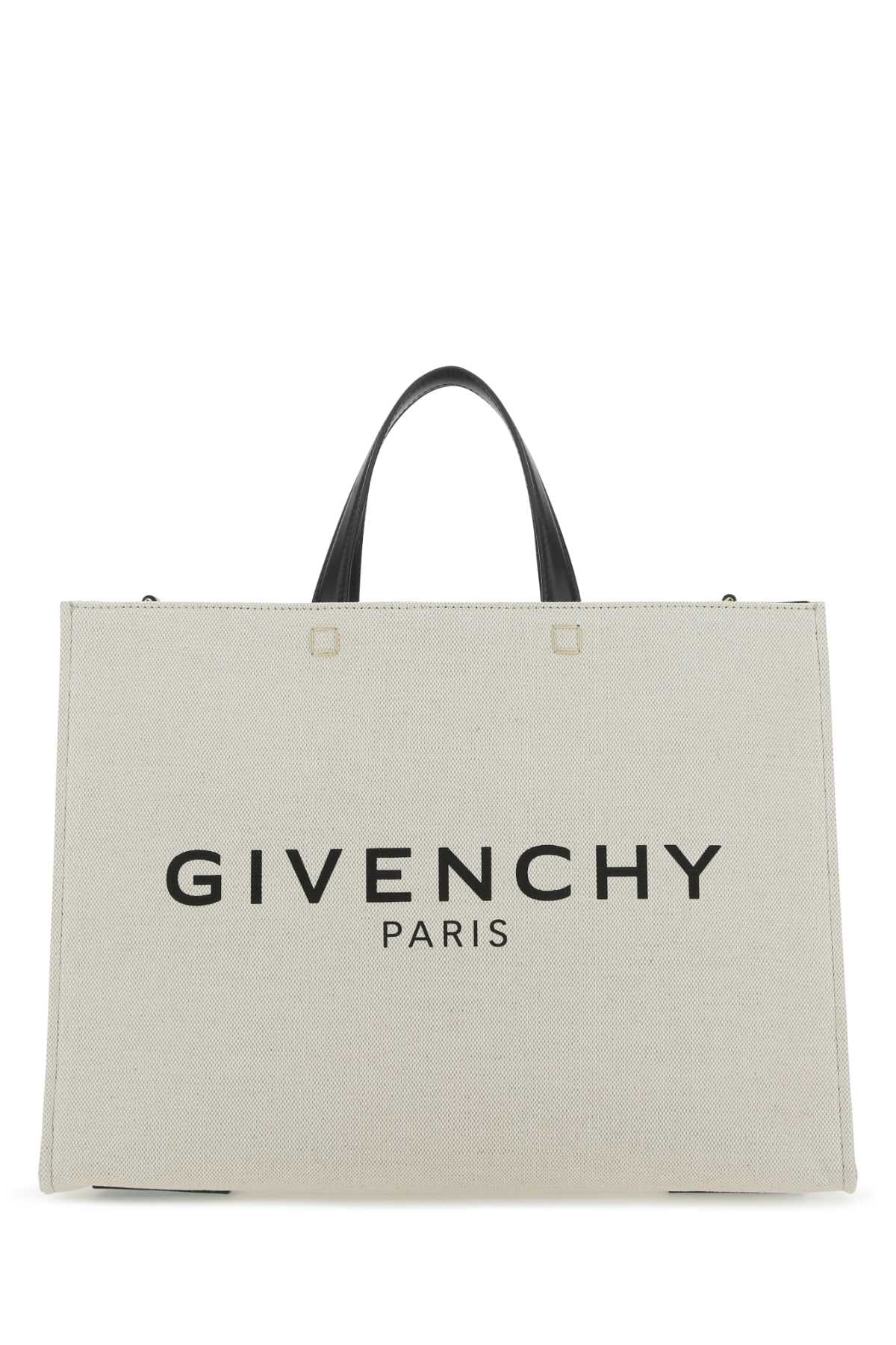 Givenchy Women Ivory Canvas Medium G Shopping Bag