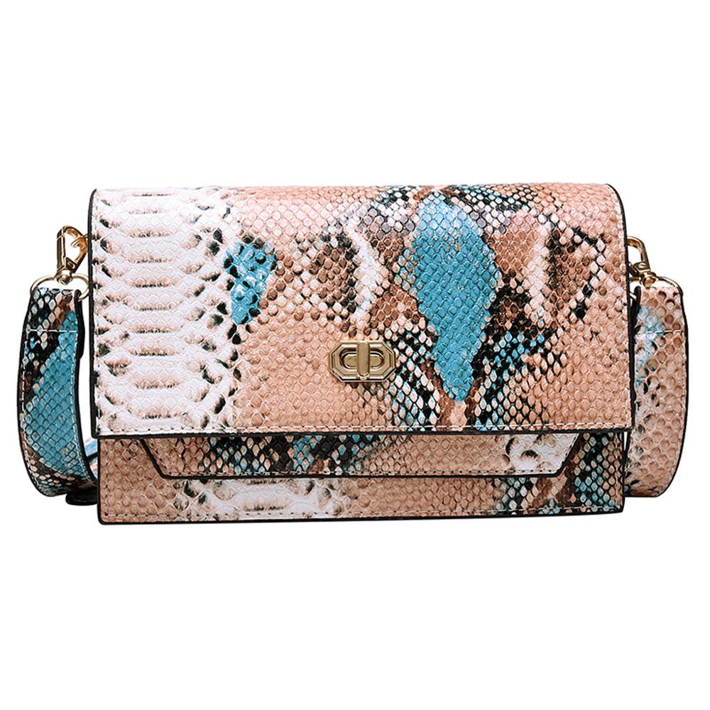 Snake print Shoulder Bag