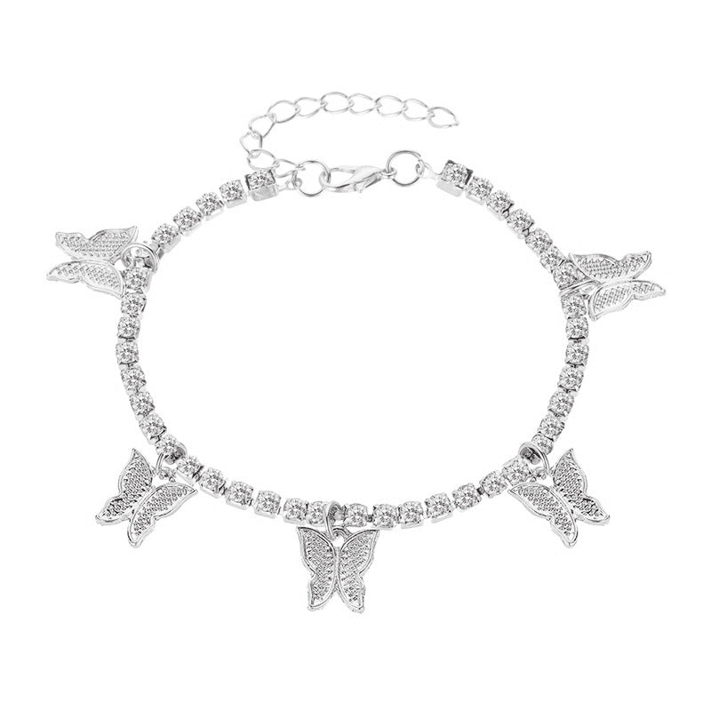 Butterfly Claw Chain Anklet Bracelet