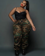 Curve Street Casual Camouflage Pants