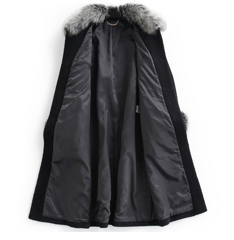 The Noir Empress Long Faux Fur Coat
