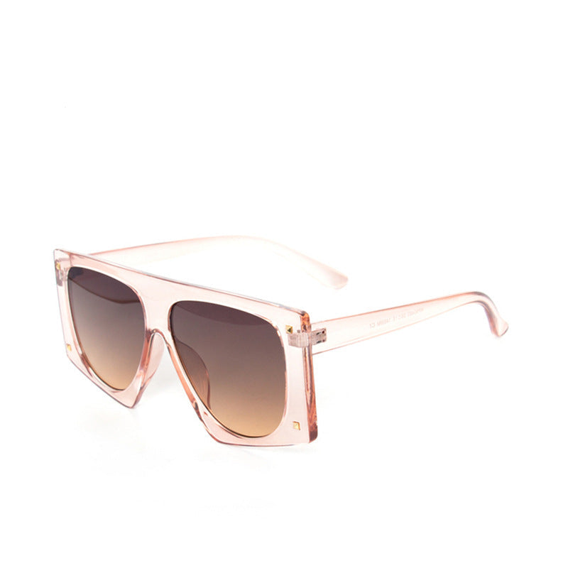 Square Leopard Frame Print Sunglasses