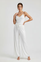 White Knitted Lace Lounge set
