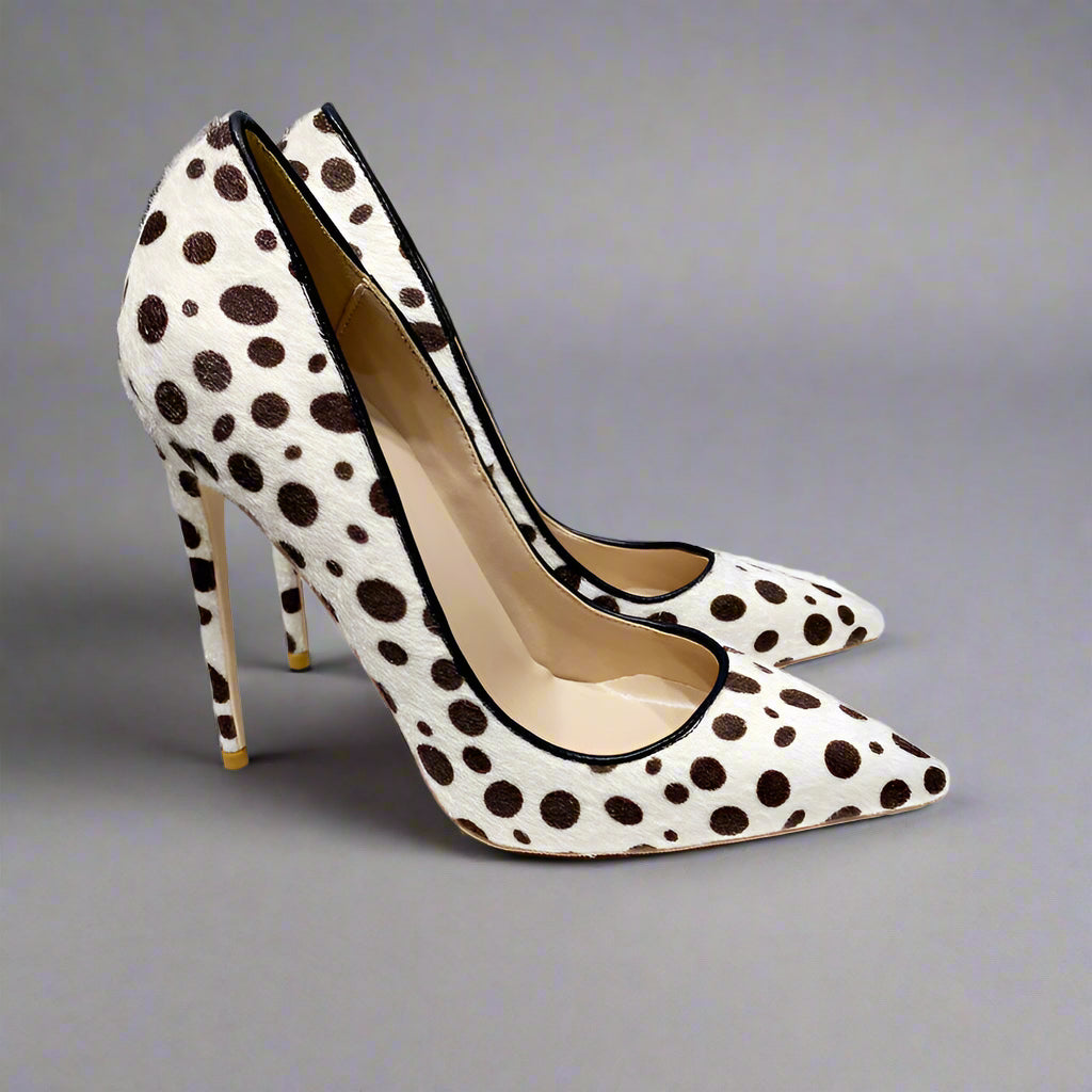 Ladies New Horsehair High Heels