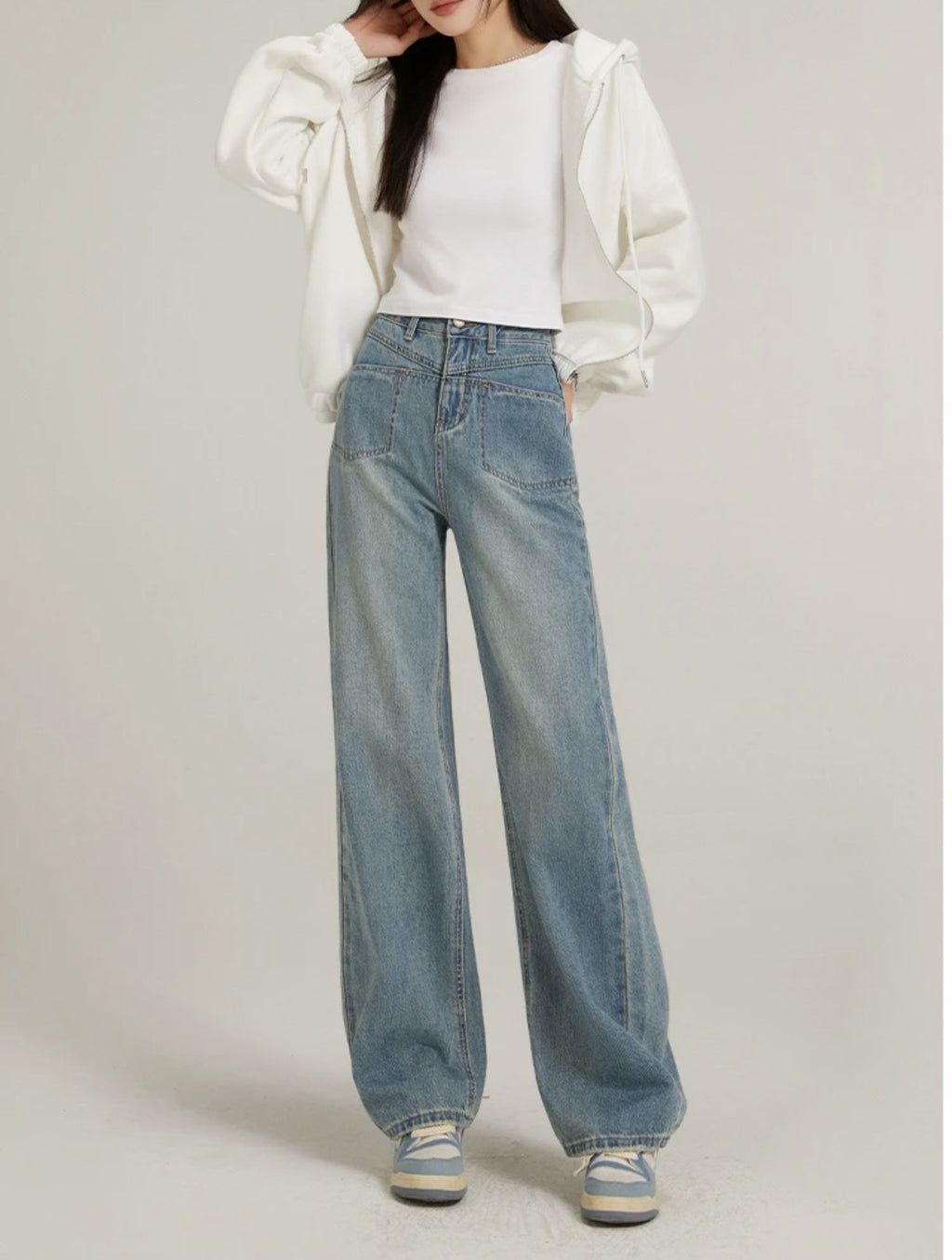 Fashion Personality Wide Leg Jeans