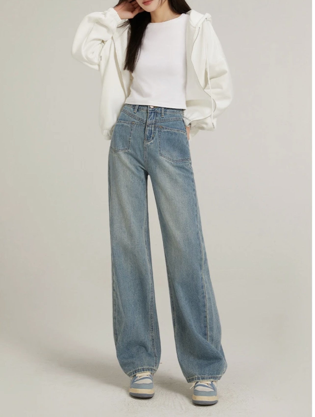 Fashion Personality Wide Leg Jeans