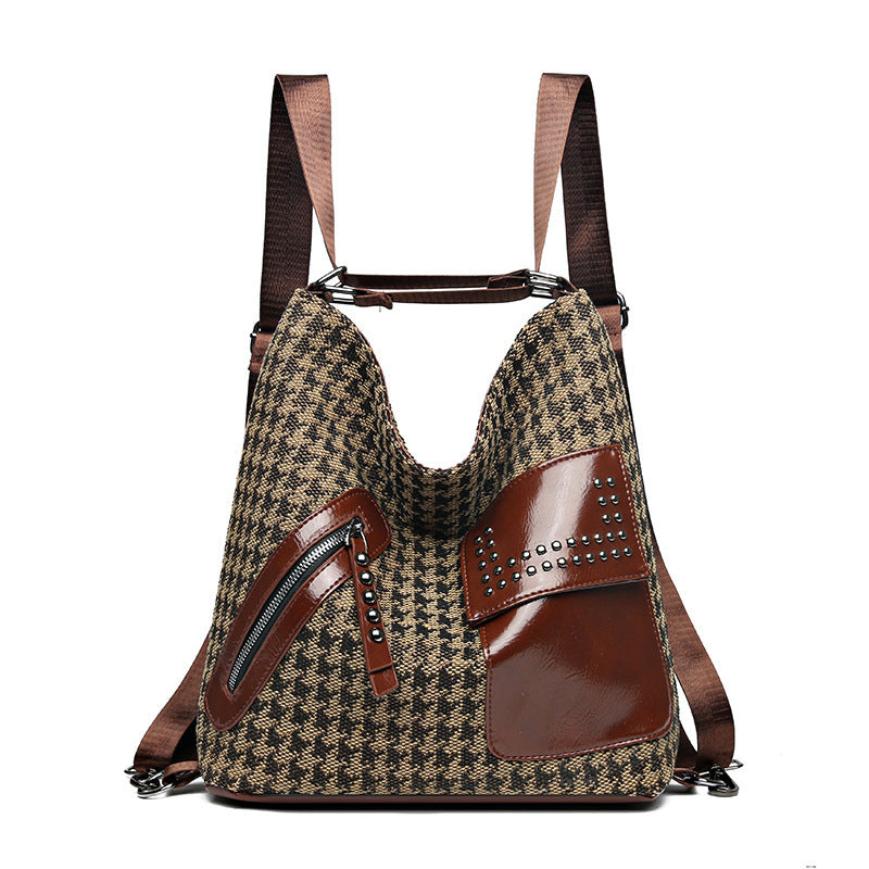 Houndstooth Backpack