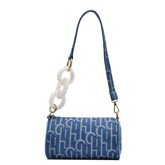 Pearl Denim Handbag