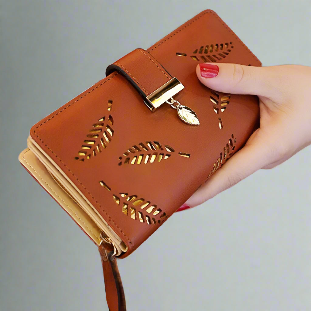 Gold Leaf Wallet Purse