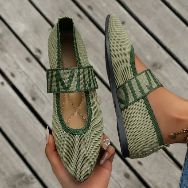 Women's Ballet Flats Casual Shoes Low Heel Barefoot Elegant Woman Sneakers Socofy Comfortable Pointed Toe on Offer Free Shipping