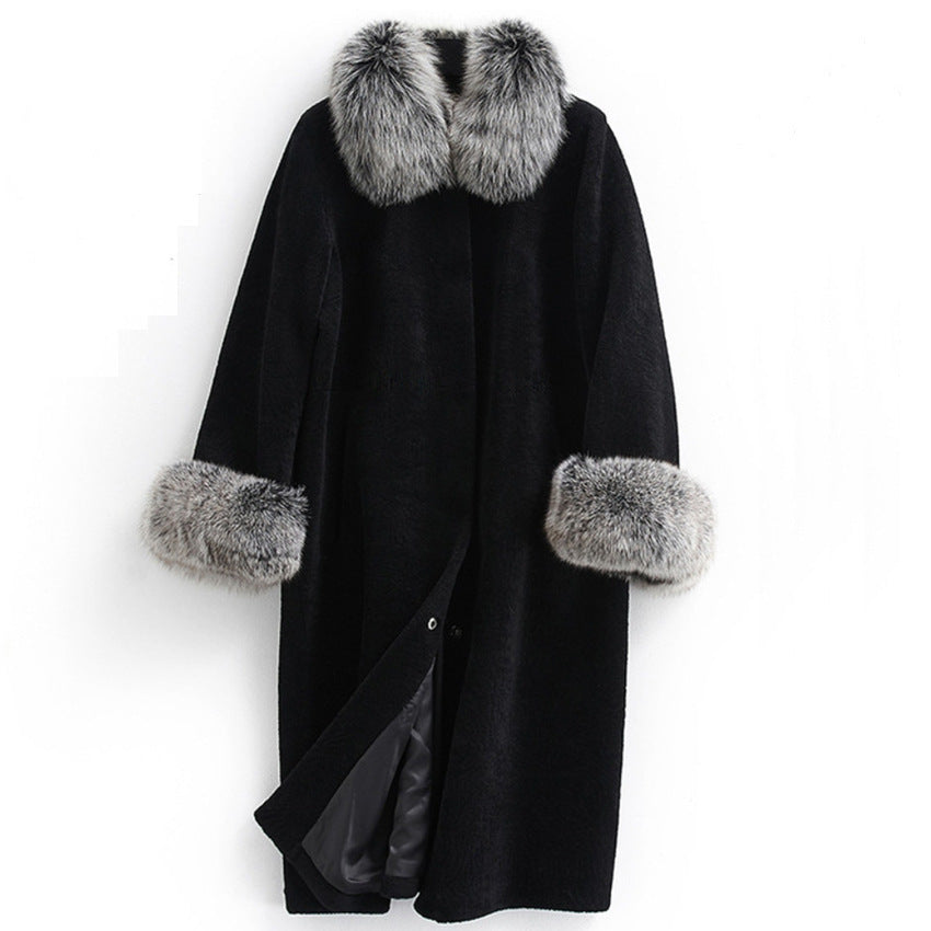 The Noir Empress Long Faux Fur Coat