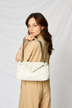 Beige Chain Handbag