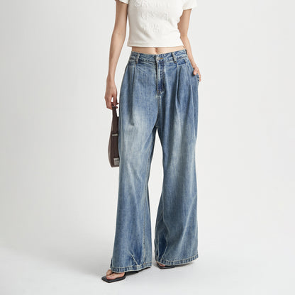 Washed Wide Leg Jeans