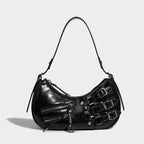 Retro Buckle Denim Bag