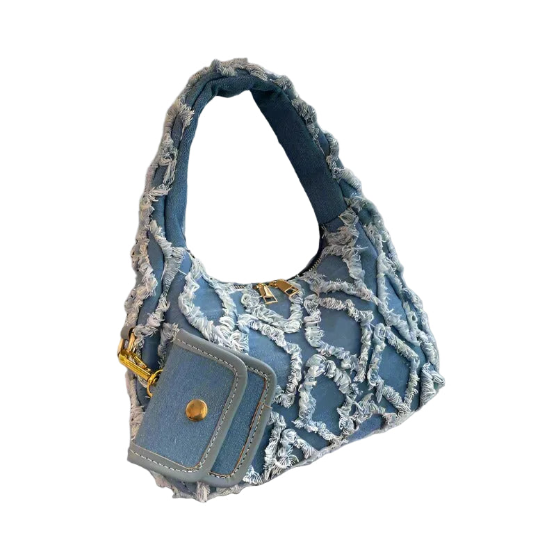 Niche Design Denim Handbag