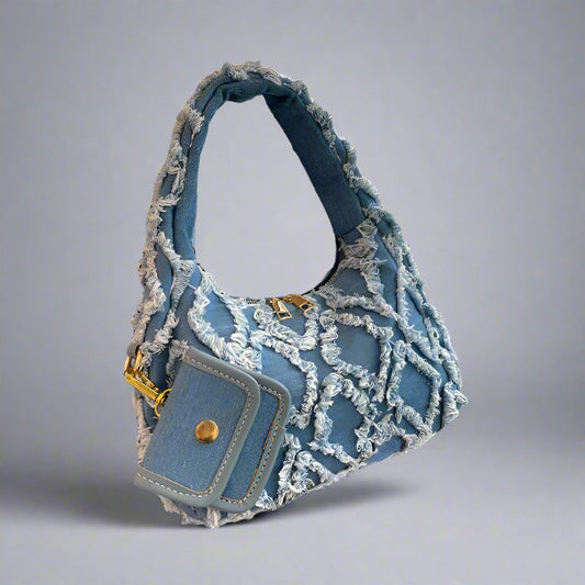 Niche Design Denim Handbag