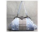 Butterfly Diamond Denim Bag