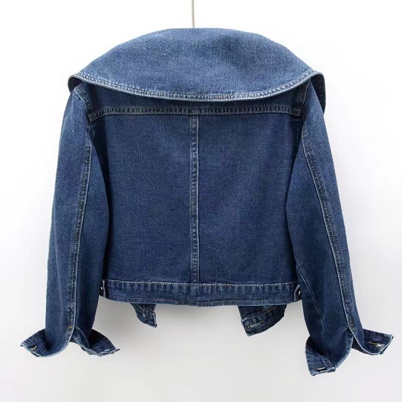 Retro Peter Pan Denim Coat